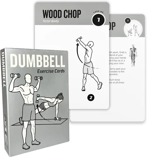 Miniatura 15 de Tarjetas de entrenamiento con rodillo de espuma, 62 tarjetas de ejercicios de gran tamaño de 5 x 3.5 pulgadas, tarjetas de fitness para mujeres