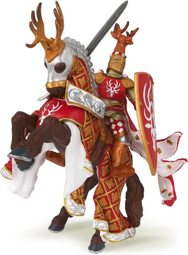 Miniatura 8 de Papo Figura de la era medieval, caballero ciervo rojo