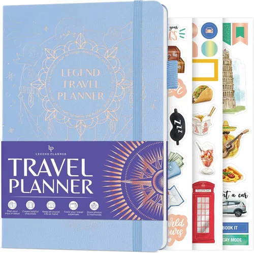 Miniatura 7 de Legend Travel Planner – Organizador de itinerario de vacaciones para viajes en solitario y parejas – Diario de viaje para mujeres y hombres