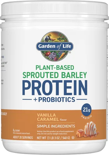 Miniatura 9 de Garden of Life, Probióticos de cebada germinada con proteínas, chocolate, 24.41 onzas