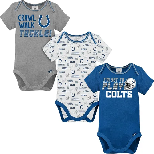 Miniatura 30 de Gerber - Mameluco unisex de manga corta para bebé, equipo de la NFL, paquete de 3