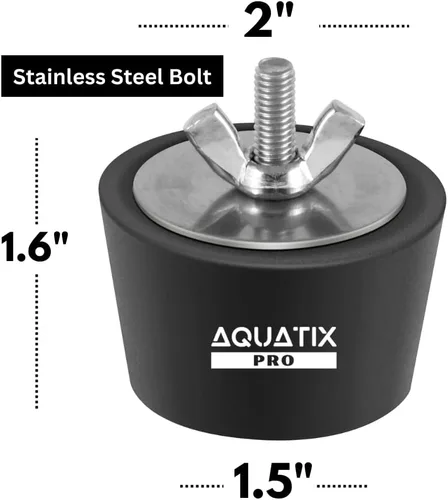 Miniatura 3 de Tapón de invernadero de piscina de Aquatix Pro Premium 1.7" a 2" Tapones de expansión de invierno para piscina con tornillo SS, pernos de acero
