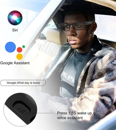 Miniatura 6 de Lentes inteligentes Bluetooth para hombres y mujeres, lentes polarizados de audio con auriculares Bluetooth, micrófono, protección UV, asistente