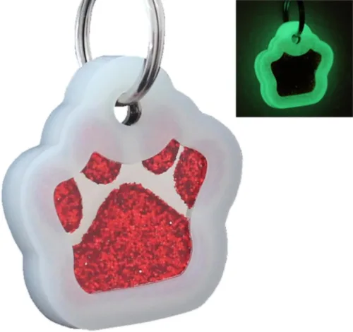 Miniatura 14 de Etiquetas de identificación de mascotas de acero inoxidable grabadas con láser, personalizadas para perros y gatos, etiqueta redonda de hueso