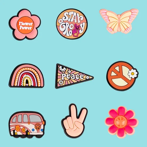 Miniatura 2 de Dijes de decoración hippie, regalo retro bohemio para niñas, niños, adolescentes, mujeres y adultos