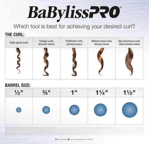 Miniatura 5 de BaBylissPRO Curling Iron Porcelain Ceramic Marcel Hair Curler for Smooth & Stylish Waves