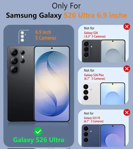 Miniatura 564 de FNTCASE Funda para iPhone 17 Pro: Fundas delgadas translúcidas de color azul claro compatibles con MagSafe, protección completa de la cámara