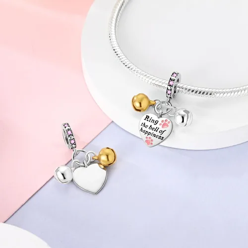 Miniatura 64 de Hapour Dijes de plata de ley 925 para pulseras, collar, joyería europea, colgante de cuentas para mujeres y madres
