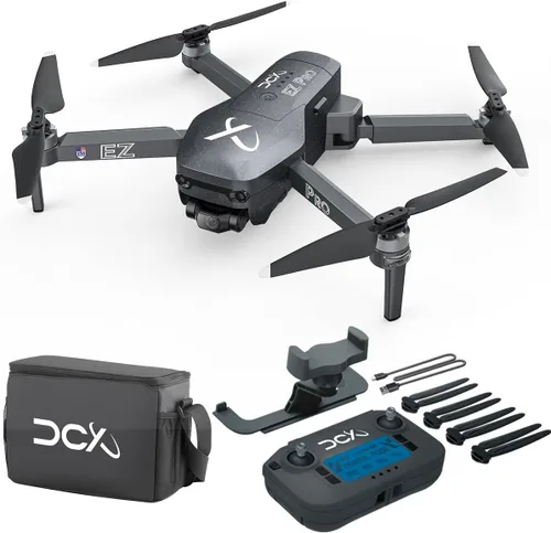 EZ Pro Drones con cámara para adultos 4K, evitación de obstáculos, retorno automático GPS, cardán de 3 ejes, modo sígueme, tiempo de vuelo largo,