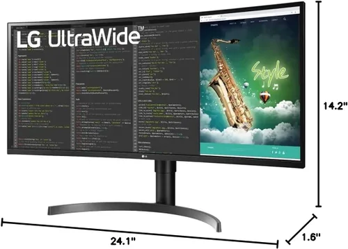 Miniatura 9 de LG Monitor curvo 35BN75CN-B VA HDR QHD UltraWide™ de 35" (3440x1440) con frecuencia de actualización de 100Hz, 5 ms (GGTG), USB Type-C™, AMD