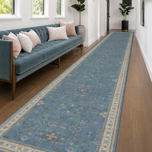 Miniatura 167 de Alfombra Boho Negra para Sala de Estar - Alfombra de Área Lavable de 10x14 Pies, Alfombras de Comedor para Debajo de la Mesa, Alfombra Suave de Pelo