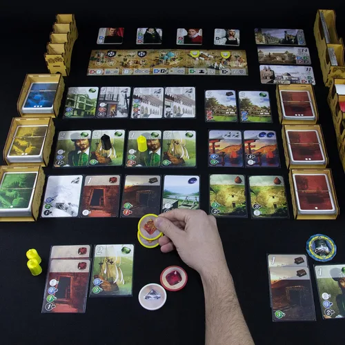 Miniatura 7 de SMONEX Organizador de juegos de mesa compatible con todos los juegos de mesa Splendor Expansion – Inserto organizador adecuado para esplendor hecho