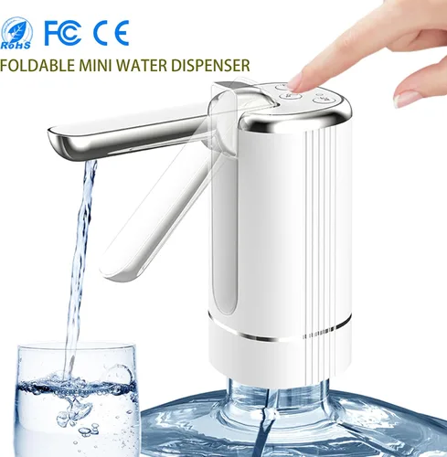 Miniatura 3 de Dispensador de agua plegable con batería de litio de 1200 mAh para botella de 5 galones, bomba de agua estable automática, bomba portátil de agua