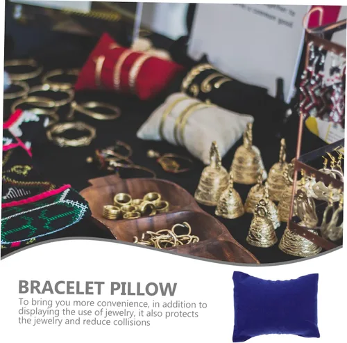 Miniatura 4 de Holibanna 80 piezas de brazaletes de almohada para reloj, pulseras caja de reloj de almohada, cojín de espuma, collar de cadena negra, aretes