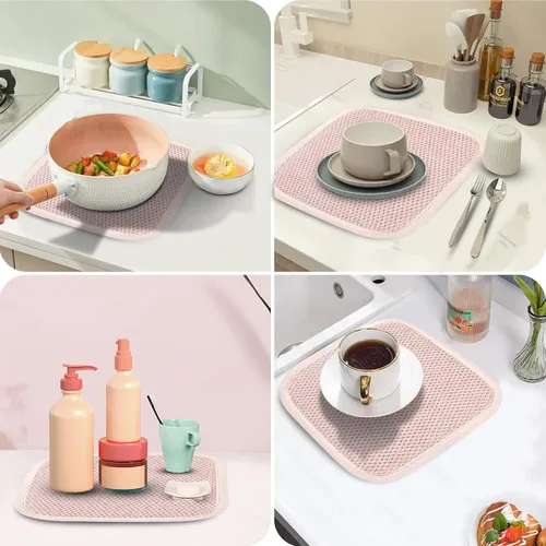 Miniatura 5 de GeeRic Tapete de microfibra para secar platos, almohadilla de secado de platos de cocina súper absorbente para el día de la independencia, tapetes