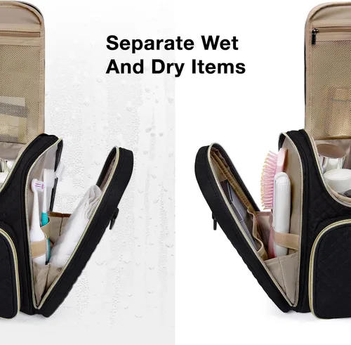 Miniatura 5 de BAGSMART - Estuche de viaje para artículos de aseo personal para mujeres, neceser impermeable para cosméticos y maquillaje, organizador de viaje