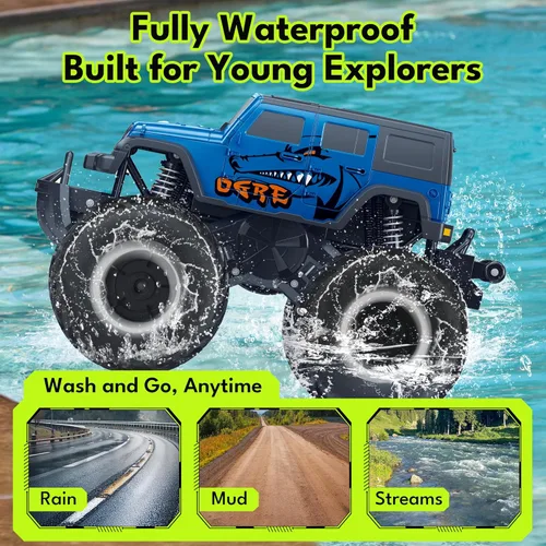 Miniatura 2 de Threeking 1:16 Impermeable Monster Truck SUV Juguetes RC Cars Control Remoto Coche Camión Juguetes 4WD Todo Terreno Off-Road Car Juguetes Regalos 6