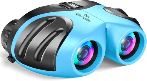 Miniatura 15 de LET'S GO! Binoculares para niños, prismáticos compactos de alta resolución a prueba de golpes