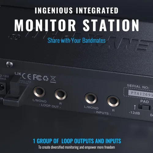 Miniatura 4 de Phenyx Pro Sistema de monitor inalámbrico en el oído, monitores de oído dual para músicos, monitor de escenario mono, IEM de metal con 2 paquetes