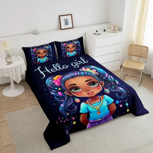 Miniatura 71 de Erosebridal Juego de ropa de cama de princesa de ballet, tamaño Queen, juego de edredón de 3 piezas para niñas bailarinas de ballet, lindo juego