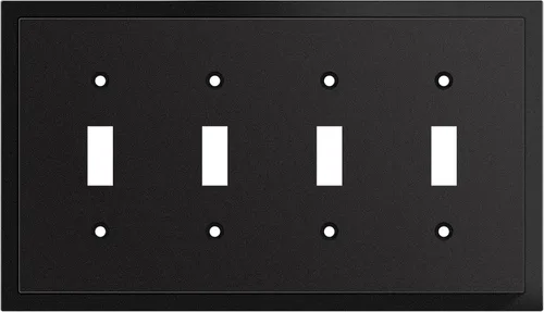 Miniatura 17 de Henne Bery Placa decorativa de pared con borde moderno, tapa de tomacorriente para cubrir enchufe, aleación de zinc maciza duradera
