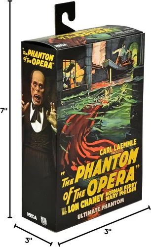 Miniatura 8 de NECA - Fantasma de la Ópera (1925) - Figura de acción a escala de 7" - Ultimate El fantasma de la ópera (color)