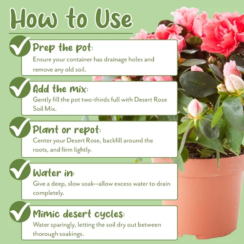 Miniatura 7 de Soil Sunrise Mezcla de tierra para macetas de rosas del desierto (8 cuartos) Mezcla de tierra de lotes pequeños mezclados a mano para plantas