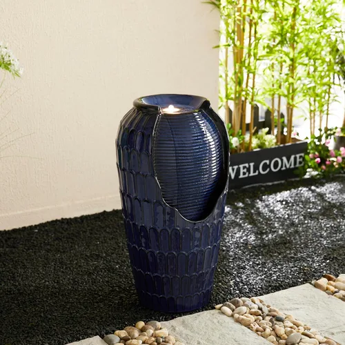 Miniatura 13 de Glitzhome - Fuente de agua con luz LED para exteriores