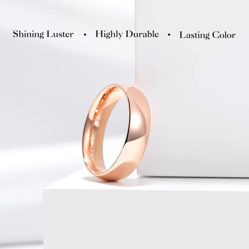 Miniatura 52 de King Will Alianza de boda de acero inoxidable 316L para hombres y mujeres, anillo de boda de 0.31 a 0.315 pulgadas de ancho, chapado en negro