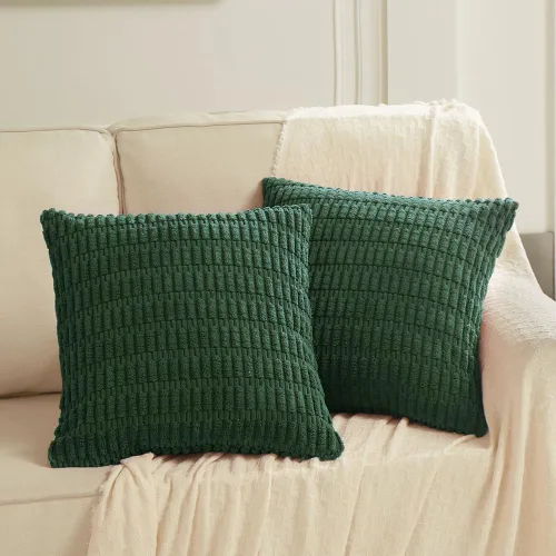 Miniatura 29 de Fancy Homi - Paquete de 2 fundas de almohada decorativas estilo bohemio de 16 x 16 pulgadas para sala de estar, sofá, cama, funda de cojín cuadrada