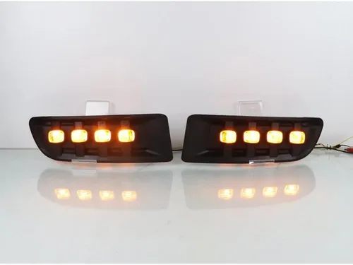Miniatura 5 de BAKUGO 2 unids LED diurna luz antiniebla DRL luz de señal de giro para Toyota Prado 120 Land Cruiser LC120 FJ120 2003-2009
