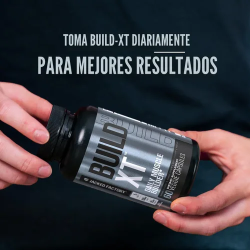 Miniatura 7 de Build-XT Muscle Builder - Suplemento diario de construcción muscular para crecimiento muscular y fuerza, con potentes ingredientes Peak02 y ElevATP