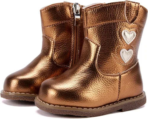 Miniatura 9 de BMCiTYBM Botas de bebé vaqueras para niño y niña, botas vaqueras occidentales para bebé, botas de vaquero para bebé con punta redonda, botas