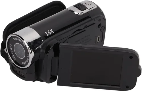 Ejoyous Videocámara de video, grabadora de cámara digital Full HD 4K 48MP Grabadora de cámara Rotación de 270° Pantalla a color de 2.7 pulgadas Negro