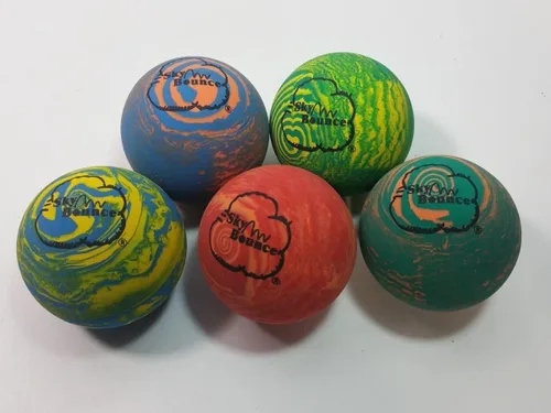 Sky Bounce® Pelotas de goma de color arcoíris para balonmano recreativo (pelota de mano), Stickball, raquetball, atrapar, buscar y muchos más juegos