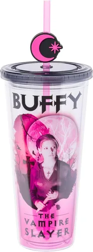 Miniatura 14 de Silver Buffalo Disney Una Loca Aventura de Goofy con Goofy, Max Goof, Roxanne y Bobby Zimuruski - Vaso de plástico para bebidas frías con tapa