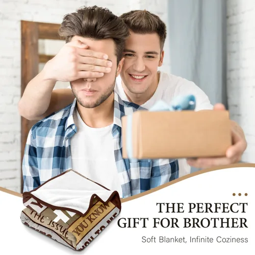 Miniatura 2 de Regalos para Hermano - Regalos de Hermana para Hermano - Mejor Regalo de Cumpleaños para Hermanos Adultos - Regalo de Navidad Día del Padre Manta