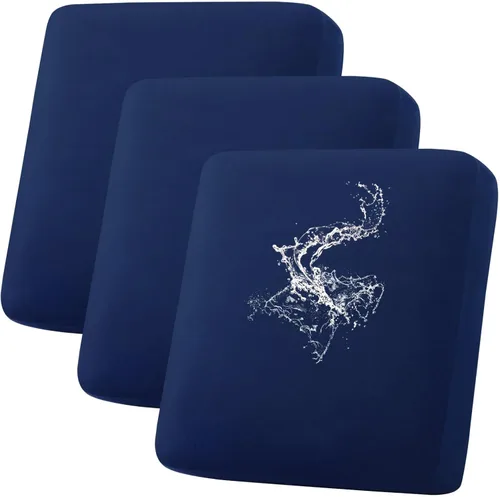 Miniatura 72 de hyha Fundas de cojín impermeables para sofá, funda elástica para asiento de sofá para perro, lavable, antideslizante, impermeable, fundas de cojín