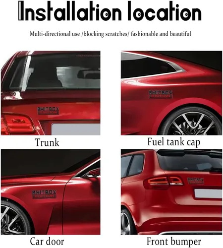 Miniatura 6 de Emblema Edición Caja de Basura, Adhesivo de Letra 3D, Emblema de Exterior para Coche, Adhesivo de Emblema 3D, Adhesivo de Guardabarros 3D para Coche