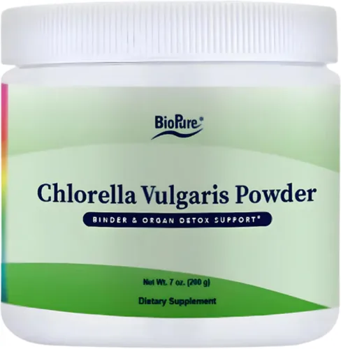 BioPure Chlorella Vulgaris Powder - Superalimento nutritivo denso en nutrientes lleno de proteínas, vitaminas, minerales y aminoácidos para