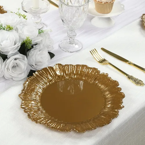 Miniatura 41 de Efavormart - Juego de 20 platos de plástico con diseño de arrecife negro, platos de fiesta de postre y aperitivo de 7 pulgadas, elegante vajilla