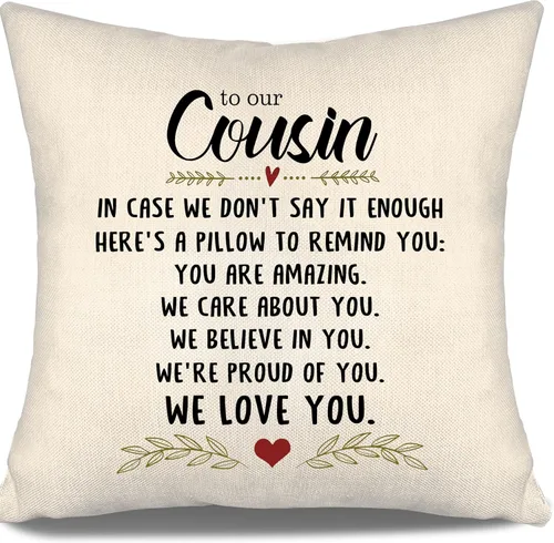 Miniatura 12 de En caso de que no lo diga lo suficiente aquí hay una almohada para recordarte que eres increíble, te aprecio, te quiero. Funda de almohada para tía