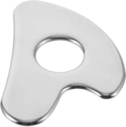 Beavorty Tabla de raspado de metal, accesorio de masaje, raspador facial para el hogar, masajeador de cuello, hombro, brazo, raspador de pies