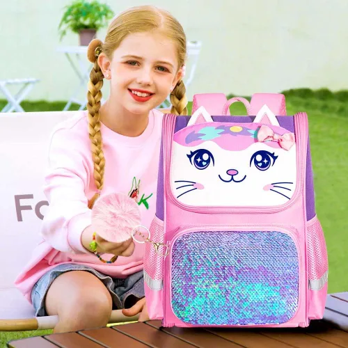 Miniatura 47 de KLFVB Mochila de 3 piezas para niñas y niños, bolsa de libros de dinosaurio de unicornio de 15 pulgadas con lonchera, bolsa escolar preescolar