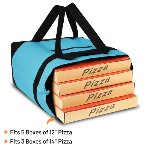 Miniatura 8 de Bolsa tote reutilizable aislada para compras de comestibles para mujeres/hombres, bolsa de entrega de pizza/comida para mantener los alimentos