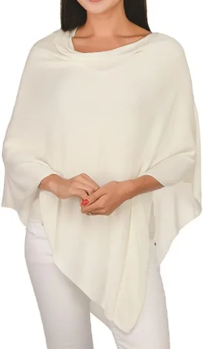 Miniatura 6 de Top It Off Elsa - Poncho de bambú para mujer, de punto fino, de lujo, hecho de bambú 100% natural, pieza de capas para mayor calidez
