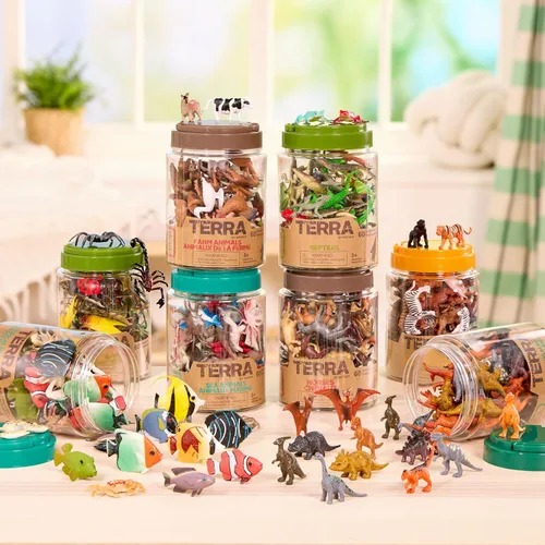 Miniatura 4 de Terra by Battat – Tubo de juguete de 60 piezas de insectos y bichos – Mini figuras de animales de plástico para niños – Hormigas, escorpiones