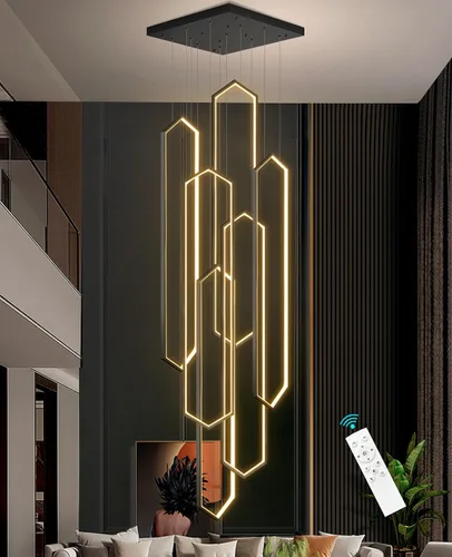 Miniatura 31 de Lámpara colgante regulable de 3 anillos para ajustar mini lámpara LED de techo para cocina, isla, comedor, sala de estar, dormitorio, dorado