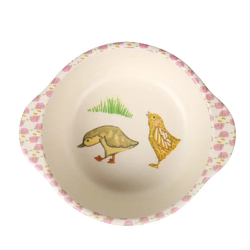Miniatura 6 de shopwithgreen - Juego de 7 piezas de bambú para vajilla infantil - Platos para niños - Juego de plato, tazón, taza, cuchara y tenedor, vajilla