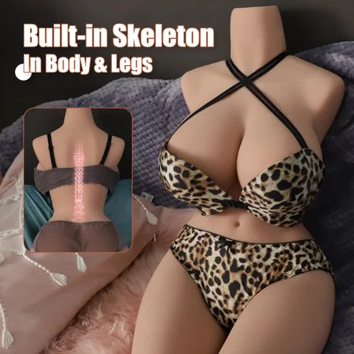 Miniatura 3 de Torso de muñeca sexual de 40 libras, muñeca sexual de tamaño completo, masturbador masculino con pechos grandes, culo realista para pecho anal